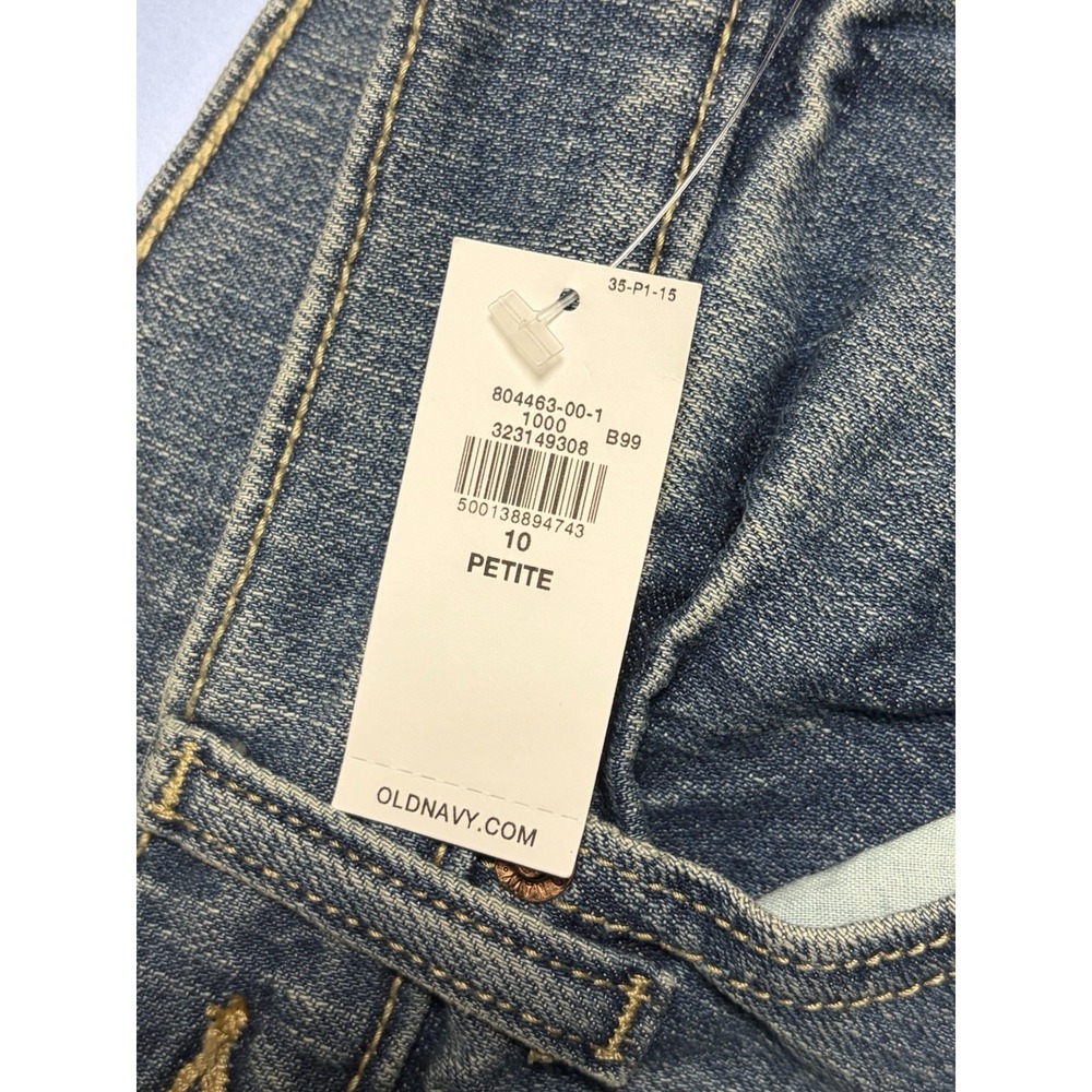 Old Navy High Rise Barrel Leg Jeans Womens 10 Petite Blue Casual Festival 687 - Picture 5 of 5